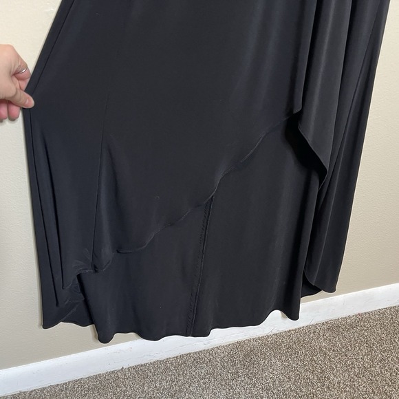 Women's Y2K Black Dress Satin Long Withcy Vampy Whimsigoth Goth Event Wedding S - Picture 5 of 10